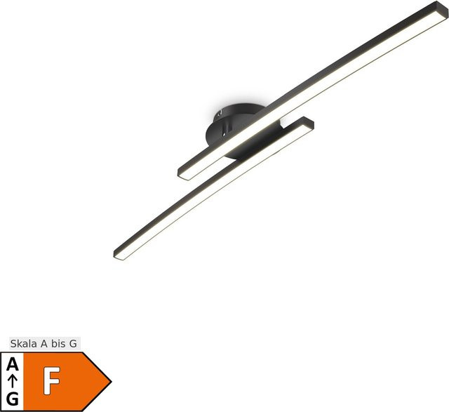 B.K.Licht LED Deckenleuchte in Schwarz mit verstellbarem Design und warmweißem Licht - Bild 1