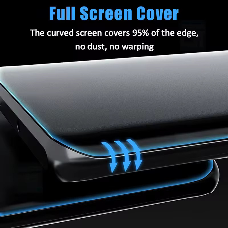 Gebogener Hydrogel Display Schutzfilm für Oppo Find X8 X7 Ultra X6 X5 X3 x2 und Reno 4 5 6 Pro Plus, Transparent, 2-4 Stück - Bild 4