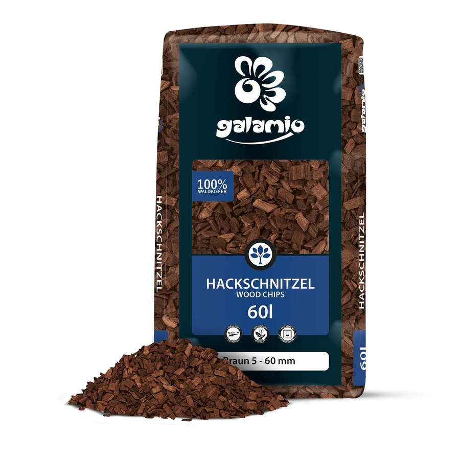 Galamio Holzhackschnitzel Braun 60 l - Bild 2
