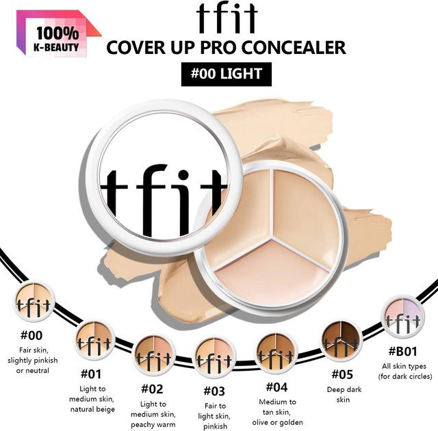 TFIT Cover Up Pro Concealer, 00 Light Beige, 15g - Bild 1