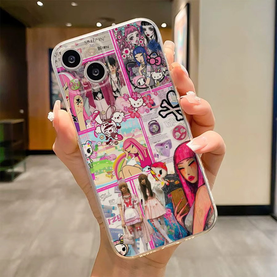 Tokidoki Cartoon Soft Cover Handyhülle für iPhone 11 bis iPhone 17 Pro Max in Multicolour - Bild 2