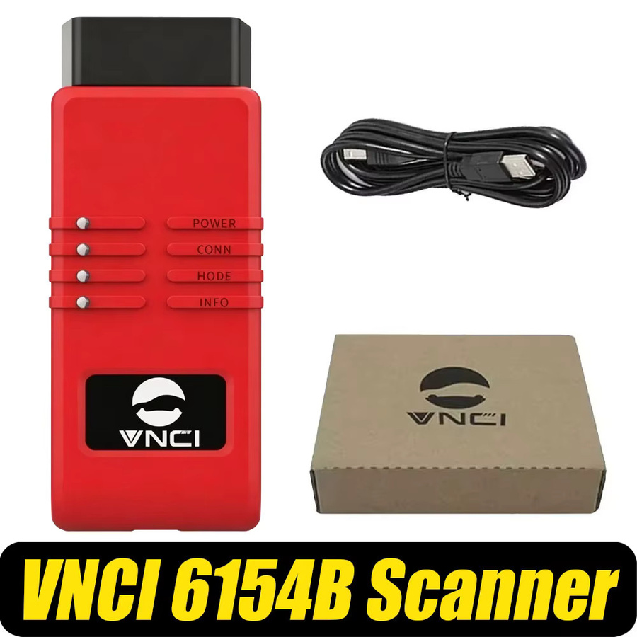 VNCI 6154B Diagnosegerät für VW, Audi, Skoda und Seat mit Unterstützung für CAN FD und DoIP, Verbindung über USB, Type-C und WiFi, Farbe: Rot - Bild 6