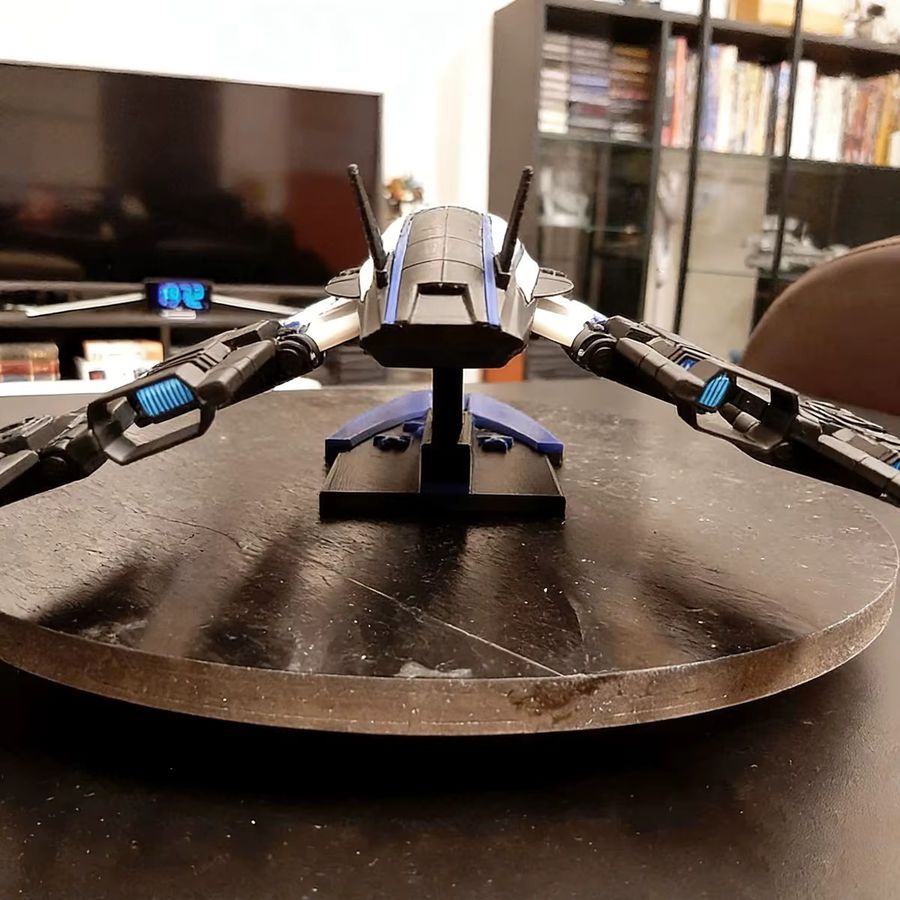AT 99 MODEL SSV Normandy SR2 Alliance Raumschiff Montagemodell, 3D-gedrucktes statisches Modell, Länge: 50 cm - Bild 4