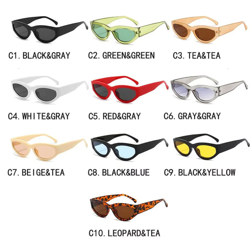 Samjune Sonnenbrille Cat Eye, Vollrand, Kunststoff, Damen - Bild 3