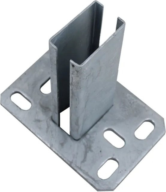 Galaflor Bodenplatte für 60x40mm Pfosten verzinkt - Bild 1