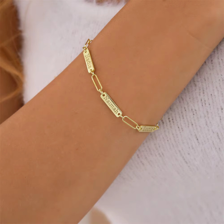 HCyes Armband, Edelstahl, Gold, Unisex - Bild 2