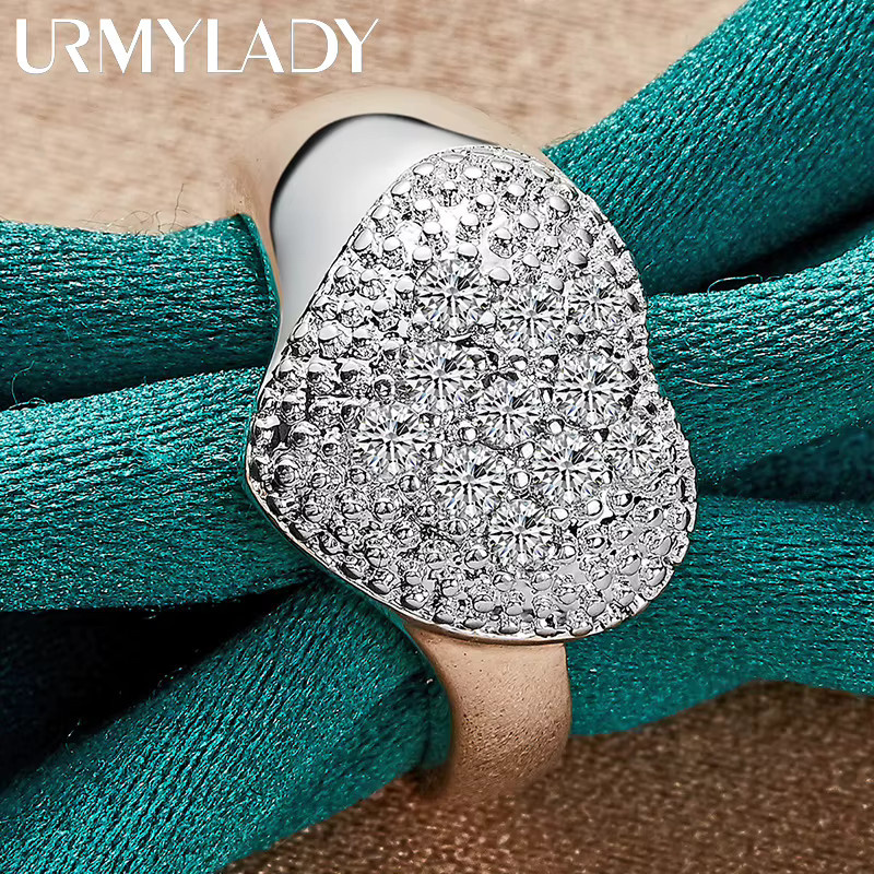 URMYLADY Ring, 925 Silber, Zirkonia, Damen - Bild 2