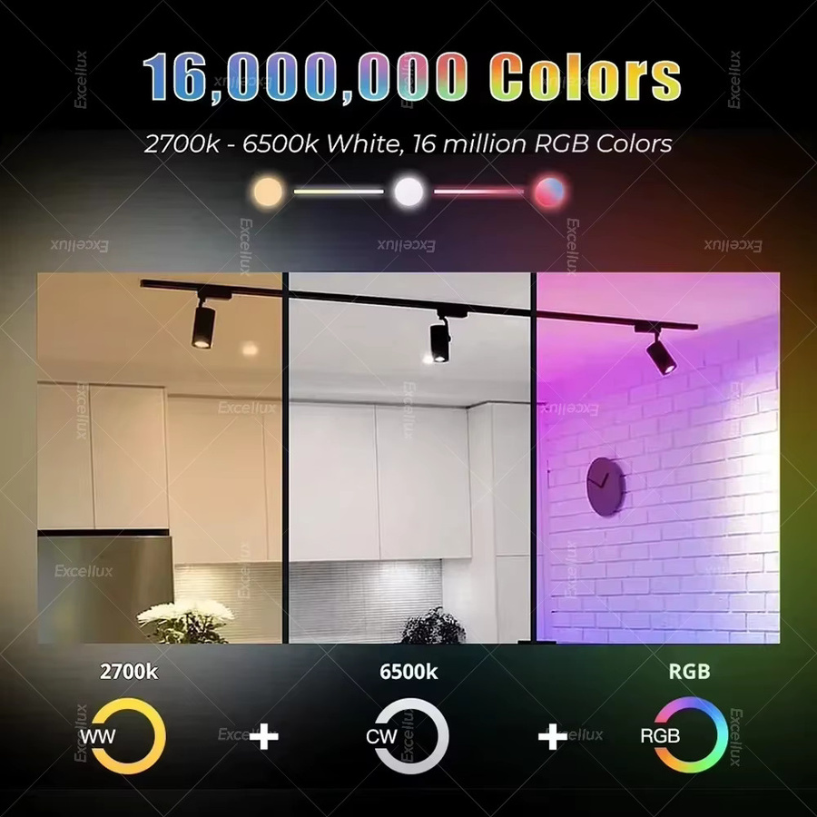 Intelligente WiFi Zigbee GU10 LED-Glühbirne RGBCW, dimmbare RGBW Spotlampe kompatibel mit Alexa, Google Assistant und Ewelink App - Bild 2