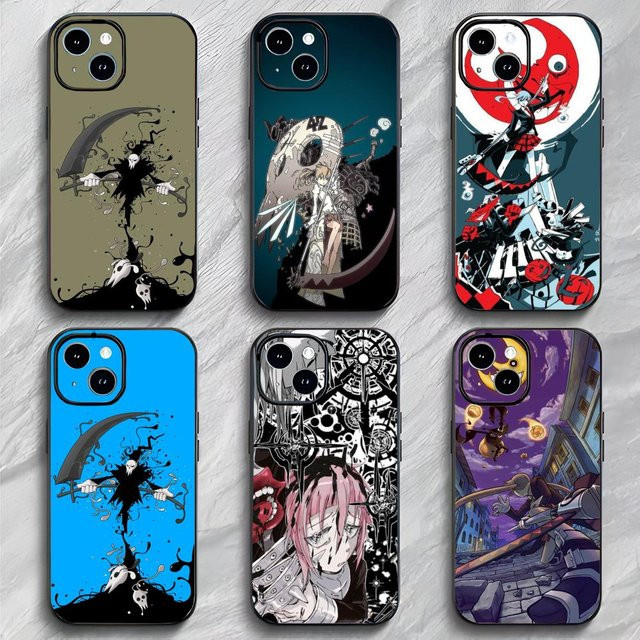 Anime Passionate Soul Eater Handyhülle in Schwarz Matt, stoßfest und dünn für iPhone 17, 16, 15 und 14 Pro Max - Bild 1