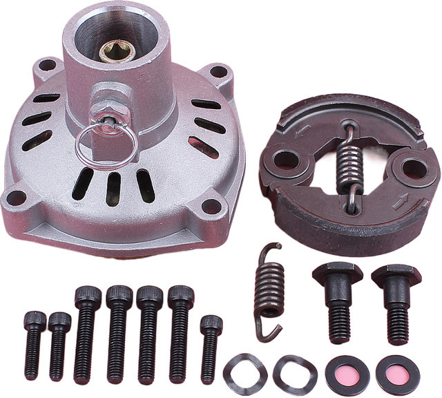 Ersatzteil-Set für Honda GX50 4-Takt Rasenmäher Motor mit Kupplung, Trommel-Abdeckung, Bolzen und Unterlegscheiben in Silber - Bild 1