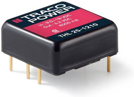 TracoPower THL 25-4810 DC/DC-Wandler Print 48 V/DC zu 3.3 V/DC 6A 25W Schwarz - Bild 1