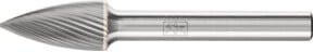 PFERD Hartmetall Frässtift Spitzbogen SPG universal fein, Durchmesser: 10 mm, Länge: 20 mm, Schaft-Durchmesser: 6 mm, Farbe: Silber - Bild 1