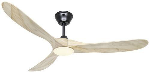 CasaFan ECO GENUINO-L 152 MS-NT Deckenventilator Schwarz Matt mit Fernbedienung und Winterbetrieb, Durchmesser: 152 cm, Höhe: 34 cm - Bild 1