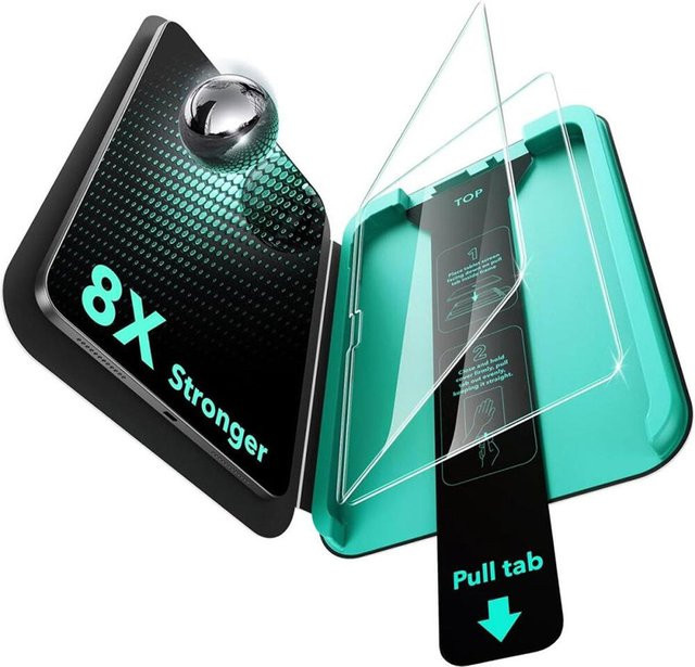 ESR Armorite UltraFit Displayschutzfolie aus gehärtetem Glas für Apple iPad Air 13 (2026) und iPad Pro 13 (2025), Full Glue, transparent, 2er Set - Bild 1