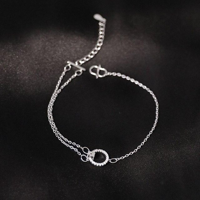 Armband 925 Sterlingsilber, CZ, schwarz, Damen - Bild 1