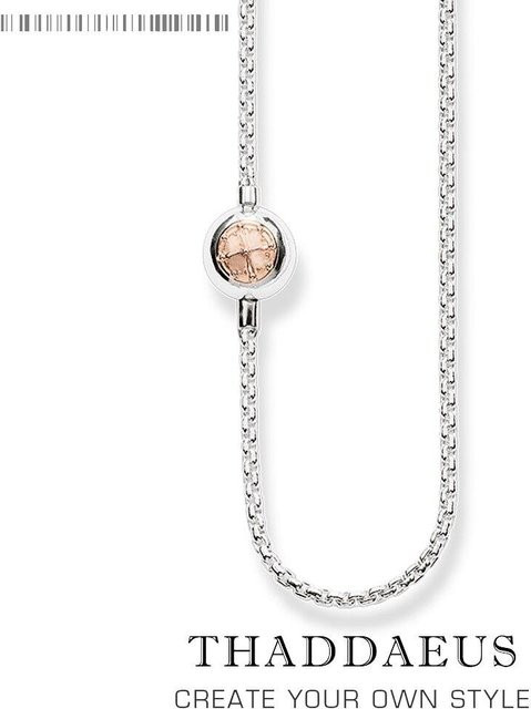 Allbestart Halskette 925 Silber, Roségold, 70cm, Unisex - Bild 1