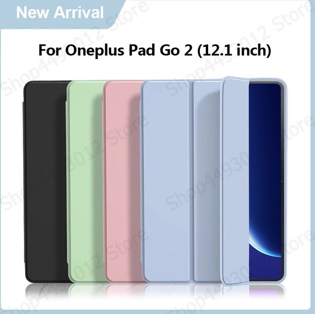 VIGENCIA Tablet-Hülle für OnePlus Pad Go 2 (12,1 Zoll) aus PU-Leder in Grün mit Standfunktion - Bild 1