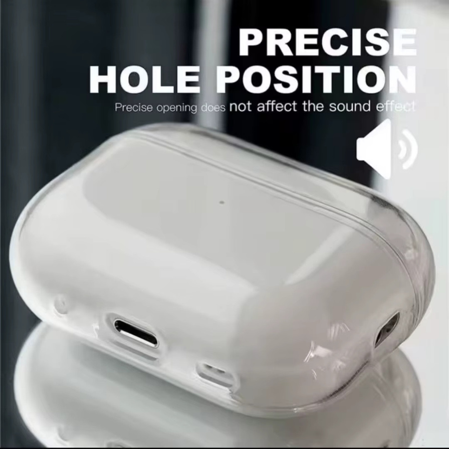 Transparente TPU-Schutzhülle mit Umhängeband für Apple AirPods Pro 2 und 3. Generation - Bild 3