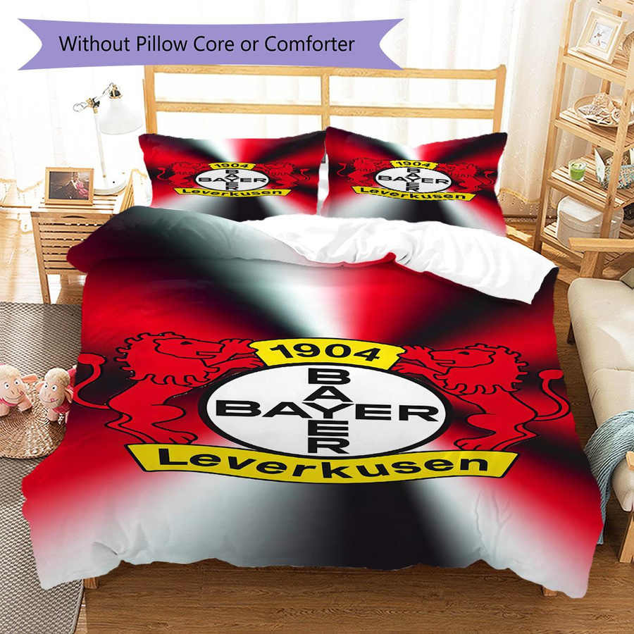 Leverkusen Logo Bettwäsche-Set mit Teppichmuster bestehend aus 1 Bettbezug und 2 Kissenbezügen B/H: 260 x 240 cm - Bild 2