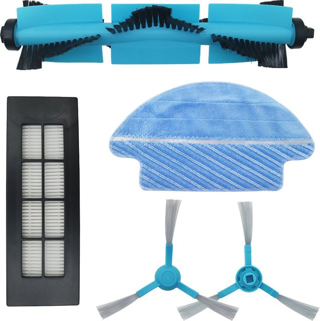 BPfire Ersatzteil-Set für Cecotec Conga 3090 Roboter-Staubsauger mit Hepa-Luftfilter, Mopptuch, Seitenbürste, Rolle und Hauptwalze - Bild 1