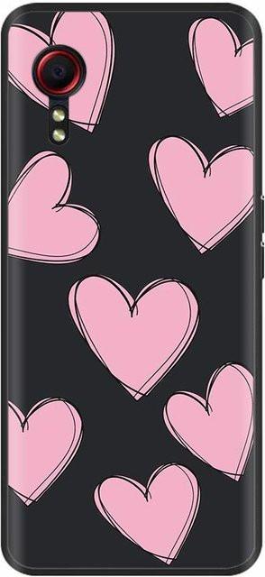 Samsung Galaxy Xcover 5 Silikon Handyhülle mit Stoßfänger Schutz in Schwarz für SM-G525F - Bild 1