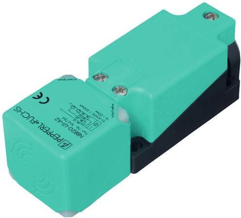 Pepperl+Fuchs Induktiver Sensor NRB20-U1-A2 306534-0110 PNP bündig montierbar in Grün - Bild 1