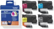 Original Brother LC-521VAL Tintenpatronen Set (Schwarz, Cyan, Magenta, Gelb) für DCP-J1260W - Bild 2