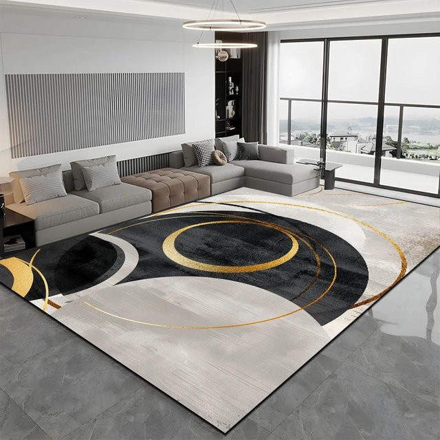 Modernes Karpetti Wohnzimmer und Schlafzimmer Teppich mit geometrischem Design, mehrfarbig, B/T: 200 x 300 cm - Bild 1
