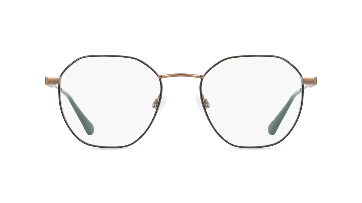 Calvin Klein CKJ 22220 Korrektionsbrille, Vollrand, Quadratisch, Metall, Unisex, grün - Bild 1