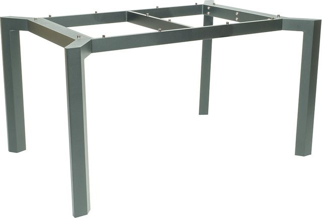 Stern Tischgestell Penta Aluminium in Graphit mit Nivelliersystem B/T: 130 x 80 cm - Bild 1