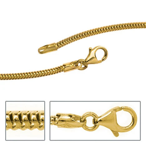 Colfem Schlangenkette 333 Gelbgold, 1,9 mm, 42 cm, Unisex - Bild 1