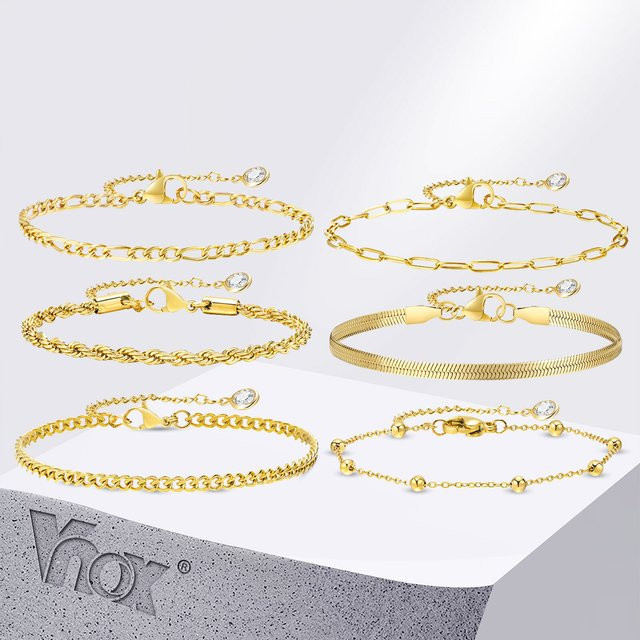 Vnox Schmuck-Set, Armbänder, Damen - Bild 1
