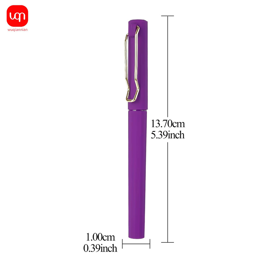 WQN Gelstift in Lila mit 0,7 mm Spitze und mattiertem Design für Büro und Schreibbedarf - Bild 4