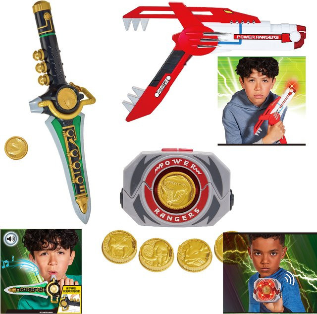 Playmates Power Rangers Dino Morpher Klinge Blaster Drachendolch, mit Lichtern und Geräuschen, ab 4 Jahren - Bild 1