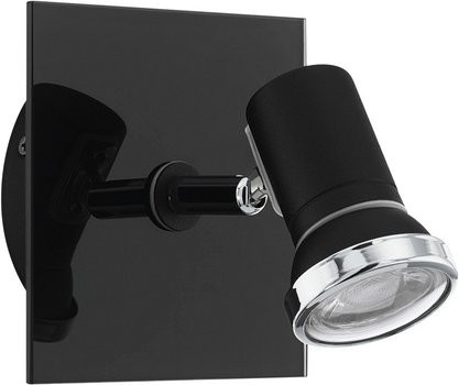 Eglo LED-Spot Tamara GU10 Schwarz aus Stahl und Glas für Feuchträume - Bild 1