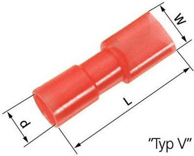 Lapp L-RA 48 V Steckverbinder Gerade in Rot mit Messing und Polyamid - Bild 1