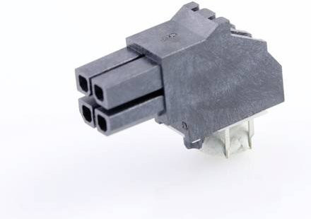 Molex Einbau-Stiftleiste Standard 4-polig in Grau mit Goldkontakten - Bild 1