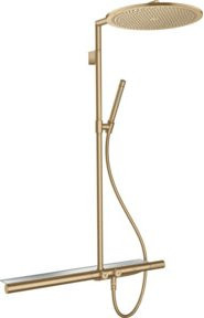 Hansgrohe Axor Showerpipe mit Thermostat, Kopfbrause und Handbrause in Brushed Bronze - Bild 1
