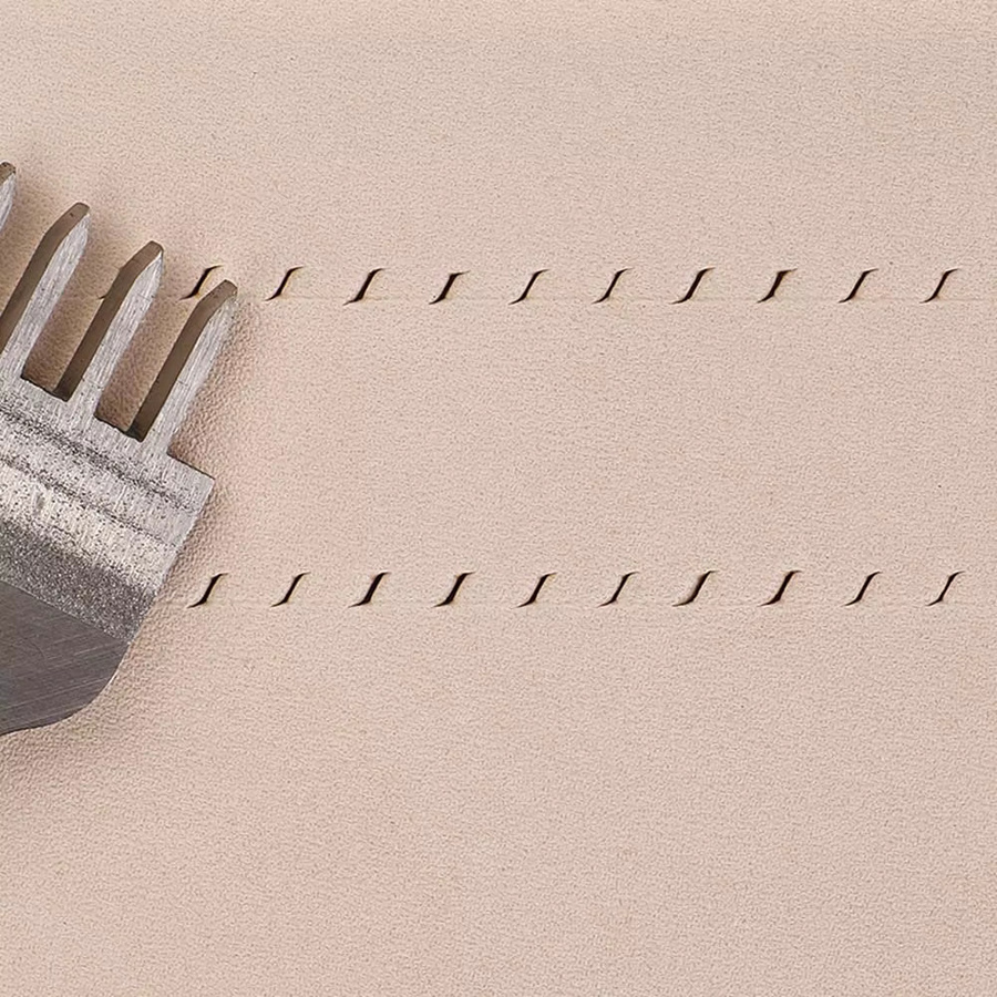 Handgefertigter Lederperforator aus weißem Stahl für DIY-Lederarbeiten, Set mit Stanzwerkzeugen in 3, 4, 5 und 6 mm - Bild 3