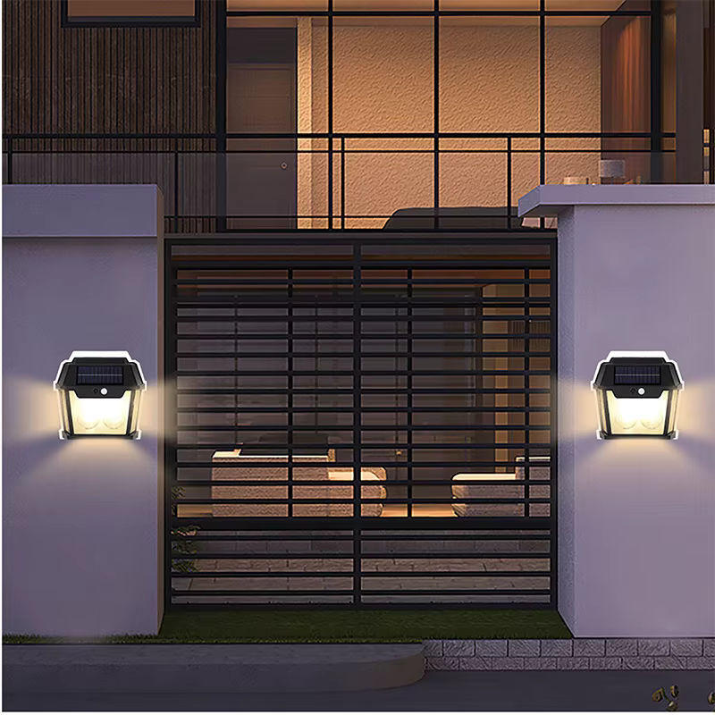 ESMARTER LED Solar Wandlampe mit Filament-Leuchtmittel und Bewegungssensor, Schwarz, Warmweiß - Bild 5