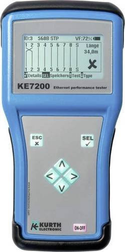 Kurth Electronic KE7200 Netzwerkprüfgerät für Durchgang, Identifikation und Unterbrechung in Blau - Bild 1