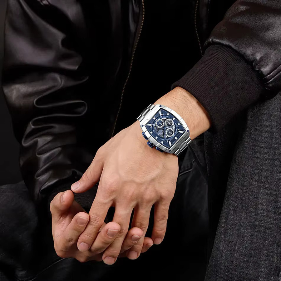 NAVIFORCE Chronograph, Quarz, Edelstahl, Blau, Herren - Bild 3