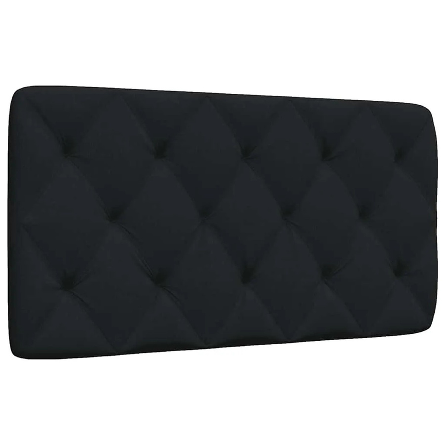 vidaXL Kopfteil-Kissen Schwarz aus Stoff mit Rauten-Heftung - Bild 2