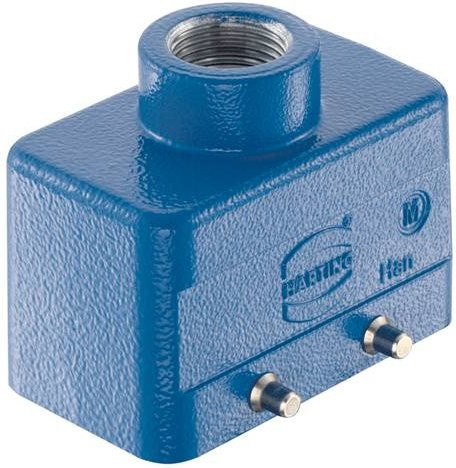 HARTING Tüllengehäuse 19 36 010 1420 19360101420 in Blau aus Zinkdruckguss - Bild 1