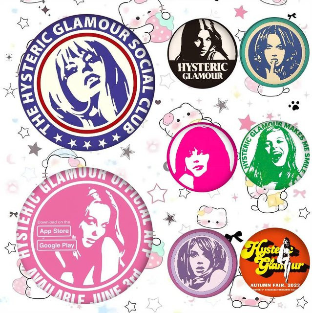 H-HystericS Glamour Anstecknadeln, 32/44/58mm - Bild 1