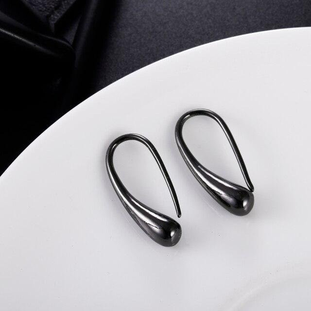 YIRAN Jewelry Ohrringe, 925 Silber, Schwarz, Damen - Bild 1