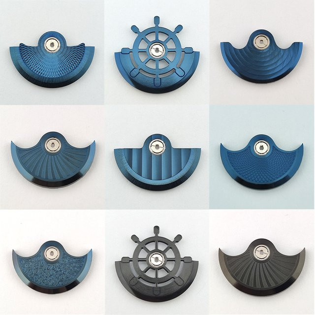 OUMASHI Rotor, blau, für NH35 NH36 NH34 NH38 NH39 Uhrwerke - Bild 1