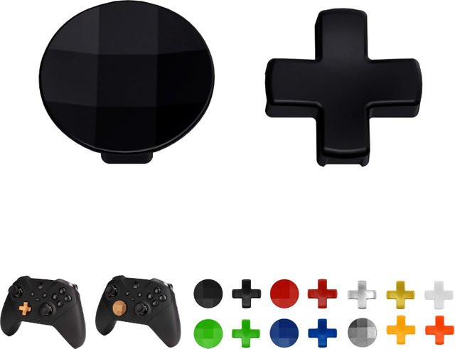 DATA FROG Metall-D-Pad-Trigger-Paddel und Ersatz-Thumbsticks für Xbox One Elite Series 1 in Gold - Bild 1