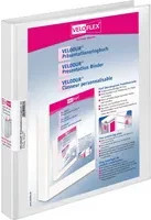 Veloflex Präsentationsringbuch VELODUR DIN A4 mit 2-Ring-Rundmechanik, Weiß, Rückenbreite: 20 mm - Bild 1
