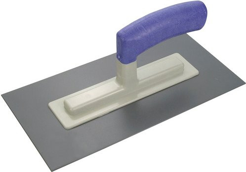 Connex Glättekelle aus Kunststoff und Stahl in Blau und Silber, Länge: 28 cm - Bild 1